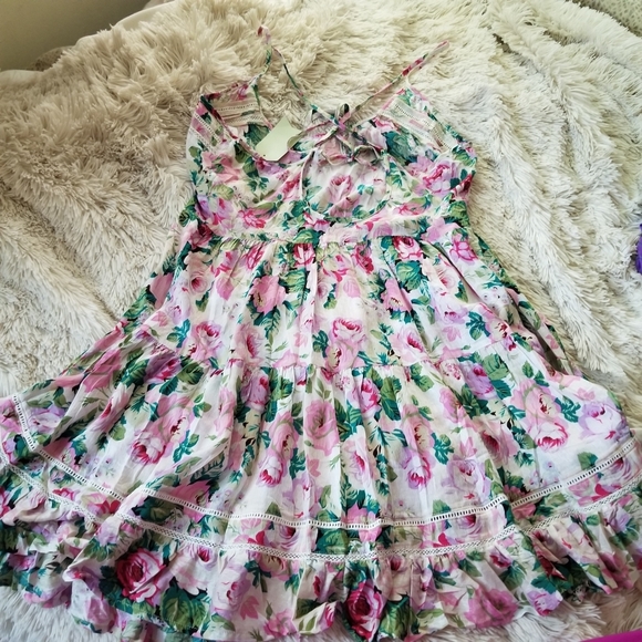 Anthropologie Eloise Lila Chemise floral dress SM - Picture 3 of 6